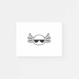 Gangster Axolotl Shades Funny Fish Funny Post-it Klebezettel