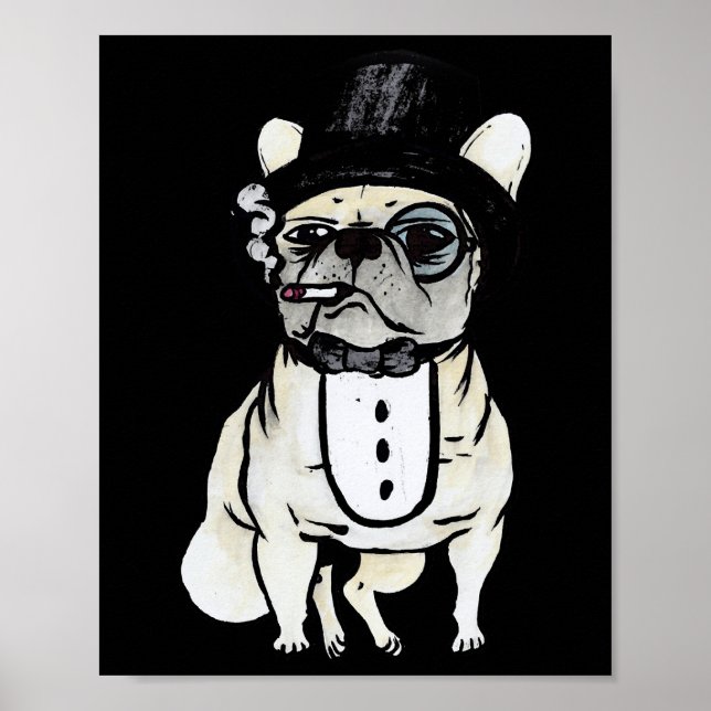 Gangster Bouledogue Français Poster (Vorne)