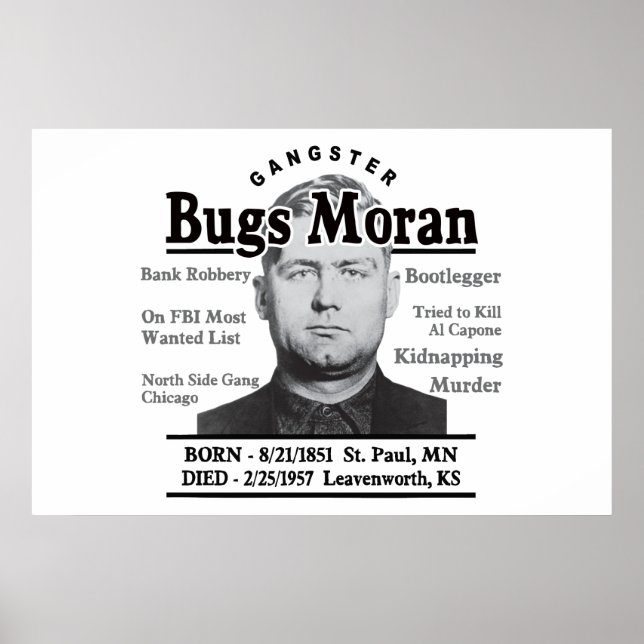 Gangster Bugs Moran Poster (Vorne)