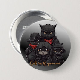 Gangster Cat Button | Klick mich, wenn du kannst