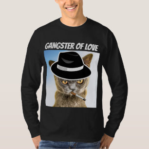 GANGSTER DER LIEBE FEDORA CAT-T - SHIRT