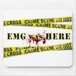 GANGSTER E/M/G waren hier Mausunterlage Mousepad