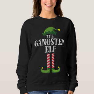 Gangster Elf Matching Family Group Weihnachts-Part Sweatshirt