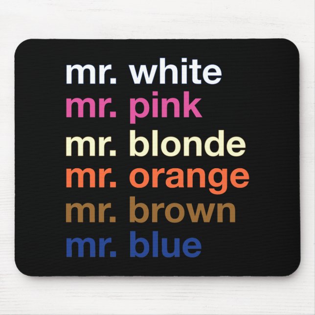 Gangster-Farben Mousepad (Vorne)