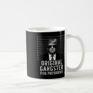 Gangster für Präsident Donald Trump Mugshot Kaffeetasse