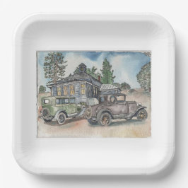 Gangster Hideout Pappteller