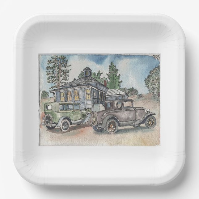 Gangster Hideout Pappteller (Vorderseite)