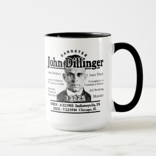 Gangster John Dillinger Tasse