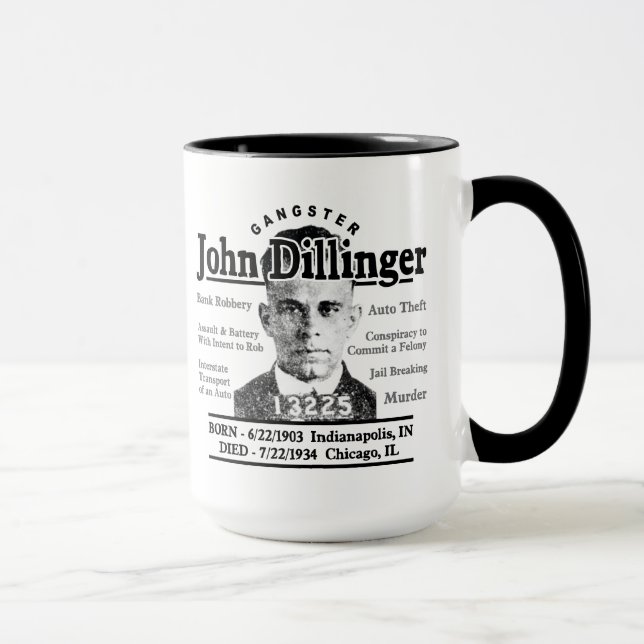 Gangster John Dillinger Tasse (Rechts)
