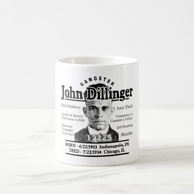 Gangster John Dillinger Tasse (Mittel)
