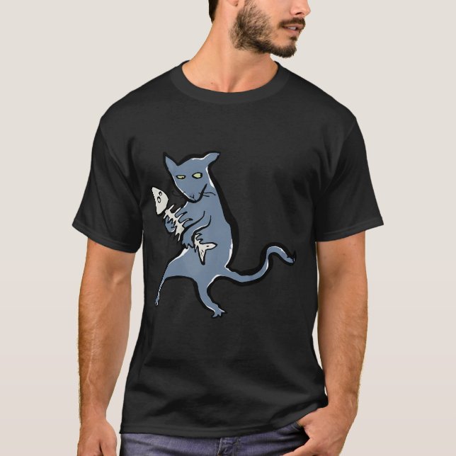 Gangster-Kätzchen T-Shirt (Vorderseite)