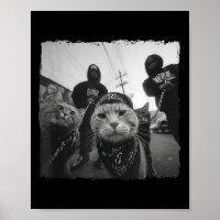 Gangster-Katzen Streetwear Coole Katze Motiv Lusti