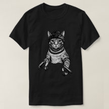 Gangster-Katzen-Tattoo-Kunst | Coole Streetwear-Ki