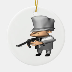 Gangster Keramik Ornament