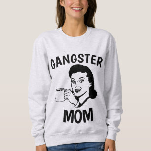 GANGSTER MAMA Kaffee T - Shirt