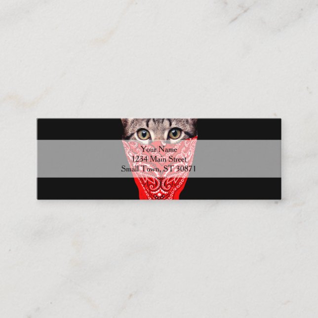 Gangster Mini Visitenkarte (Vorderseite)