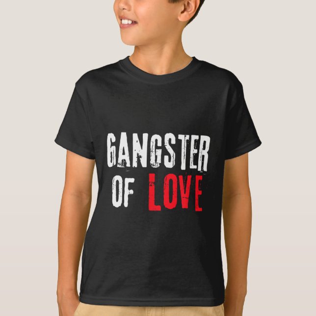 Gangster Of Love Valentines Day Festive Gift  T-Shirt (Vorderseite)