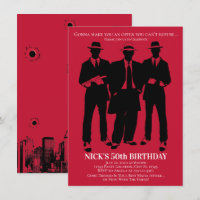 Gangster-Party Einladungen