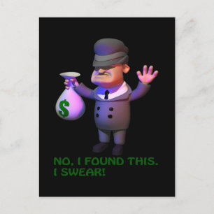 Gangster Postkarte