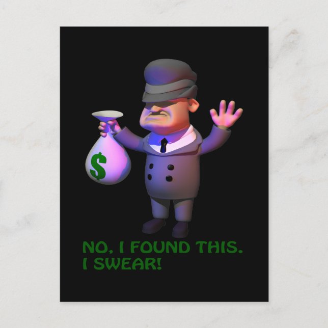 Gangster Postkarte (Vorderseite)