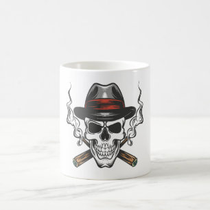 Gangster-Schädel Kaffeetasse
