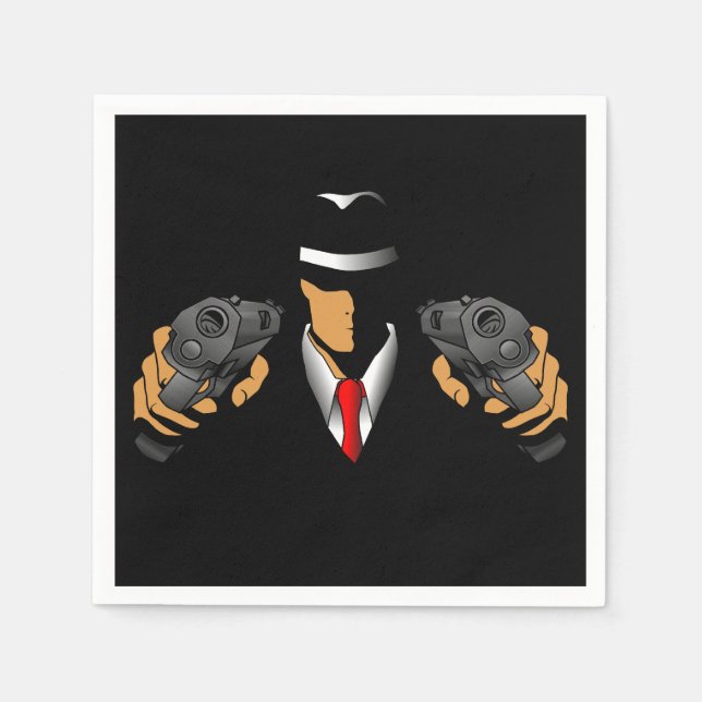 Gangster Serviette (Vorderseite)