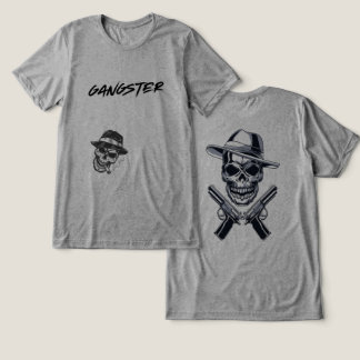 Gangster-T-Shirt-Design, Tri-Blend Shirt