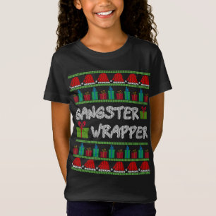 Gangster Wrapper Ugly Christmas Sweater Funny Pub T-Shirt
