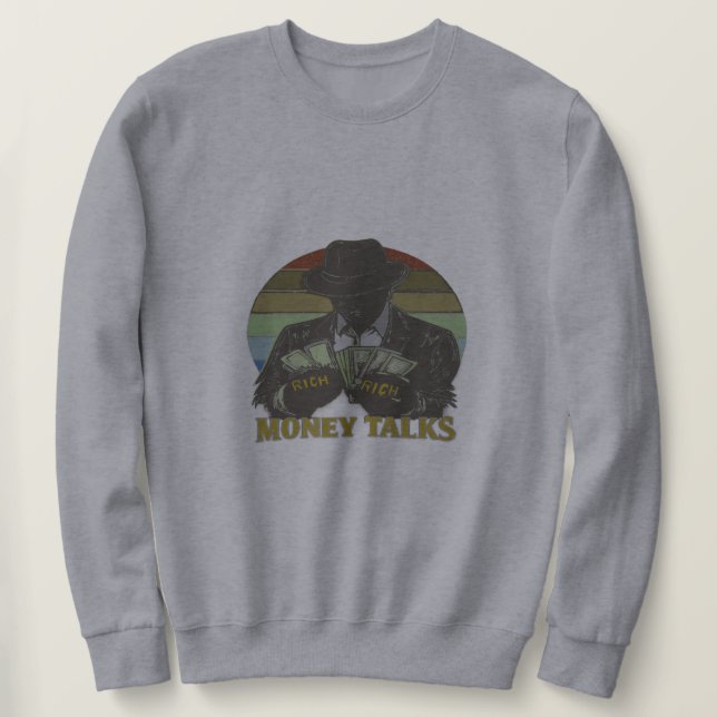 Gangster zählt Geld Sweatshirt (Design vorne)