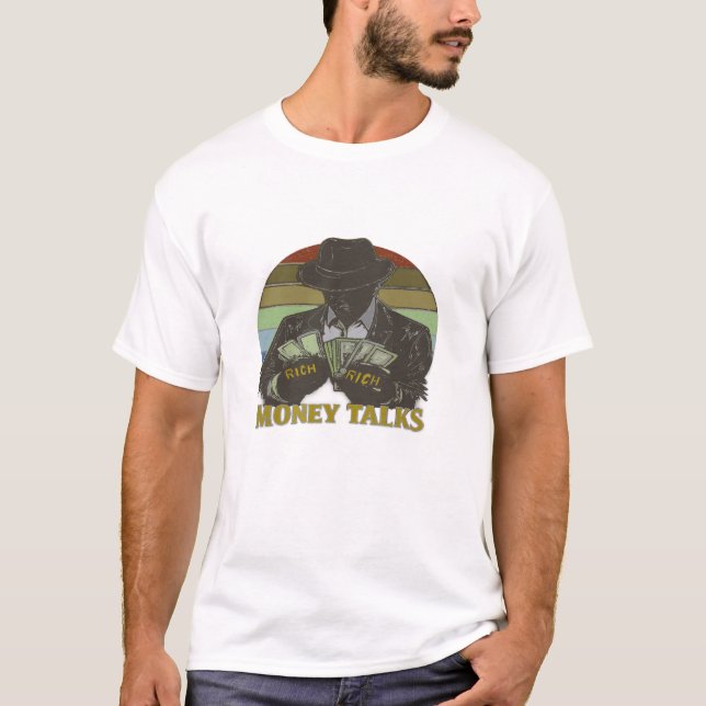 Gangster zählt Geld T-Shirt (Vorderseite)