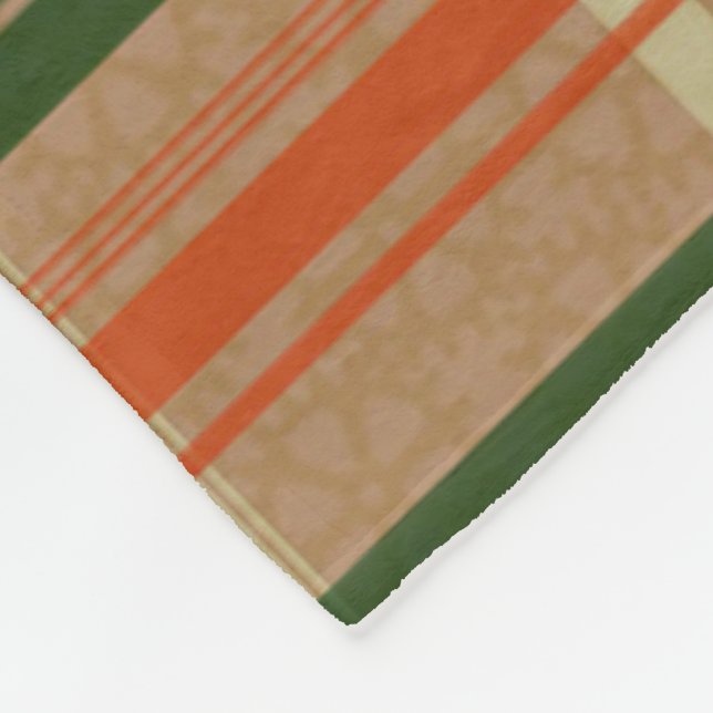 GangTartan - Grün/Brown Fleecedecke (Ecke)