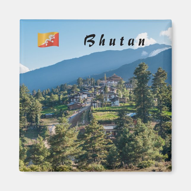 Gangtey Goemba Buddhistisches Kloster , Zentralbhu Magnet (Vorne)