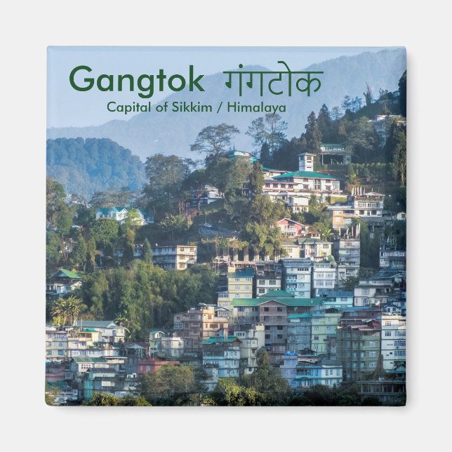 Gangtok गंगटोक - Capital of Sikkim / Himalaya Magnet (Vorne)