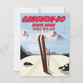 Gangwon do korea Skiposter
