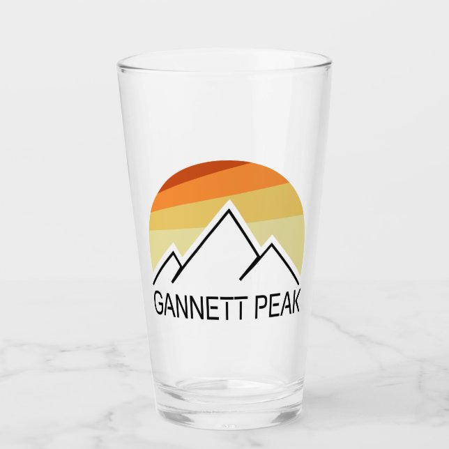 Gannett Peak Retro Glas (Vorderseite)