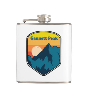 Gannett Peak Wyoming Sonnenaufgang Flachmann