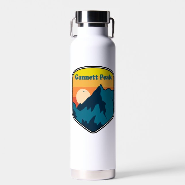 Gannett Peak Wyoming Sunrise Trinkflasche (Vorne)