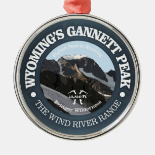 Gannett-Spitze Ornament Aus Metall