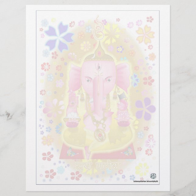 Ganpati Notepad Briefbogen (Vorderseite)