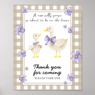 Gans-Baby-Party - Danke fürs Kommen Poster