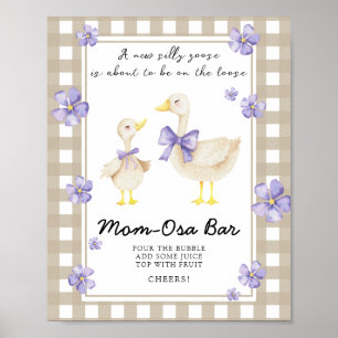 Gans Baby-Party - Momosa Bar Poster