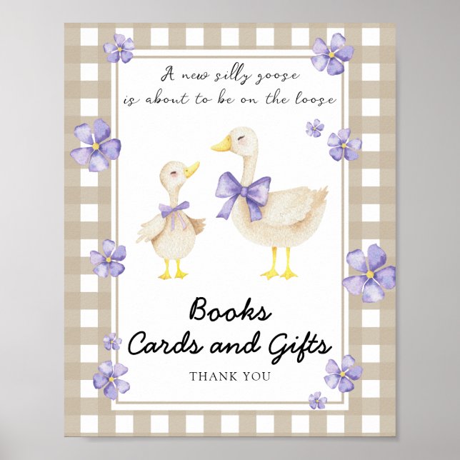 Gans - Bücher Karten und Geschenke Poster (Vorne)