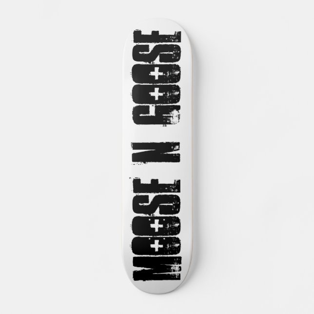 Gans der Elche N Skateboard (Vorderseite)