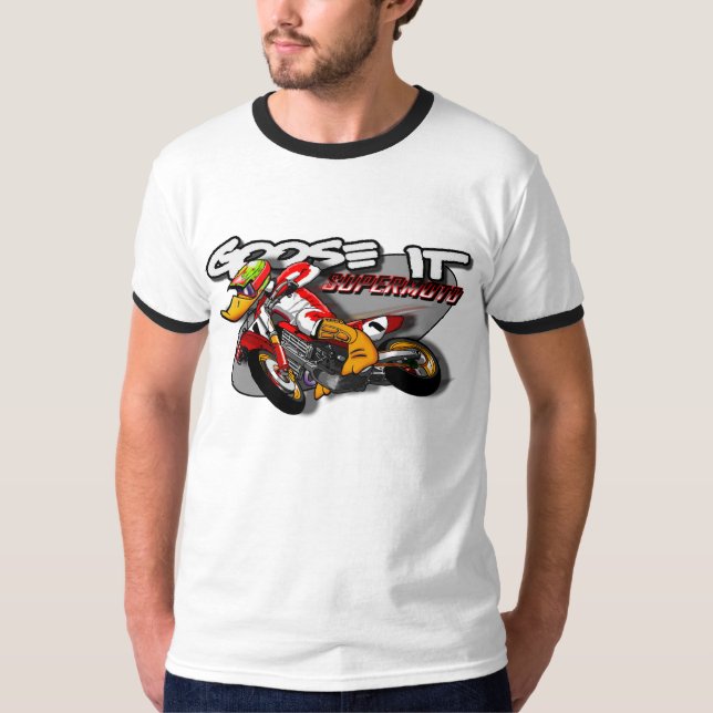 Gans es SUPERMOTO Wecker-T - Shirt (Vorderseite)