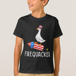 Gans Feuerwerk 4. Juli Lustiger Feuerknaller T-Shirt