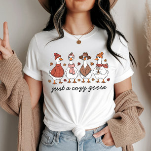Gans Halloween-Shirt, Herbst-Saison-Shirt für Frau T-Shirt