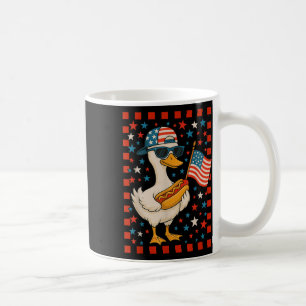 Gans hält lustige 4. Juli Hot Dog Shirts Tee Kaffeetasse