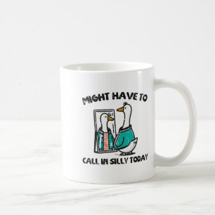 Gans könnte heute lustig anrufen Lustiges Tier  Kaffeetasse