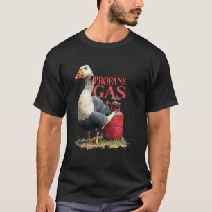 Gans mit Flammenwerfer Propangas T-Shirt
