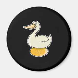Gans mit goldenen Ei Magnet
